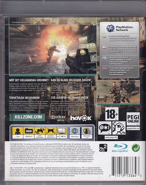 Killzone 2 - PS3 (B Grade) (Genbrug)